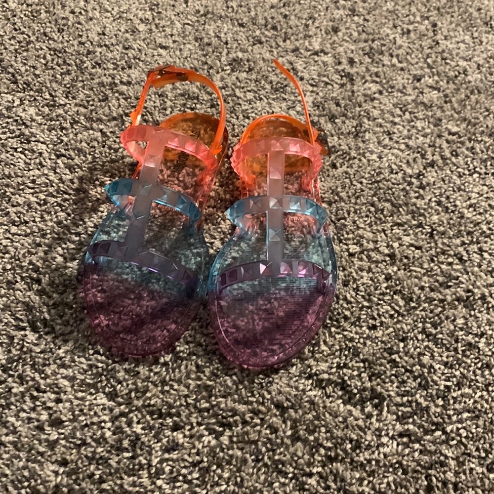 Rainbow Steve Madden sandals